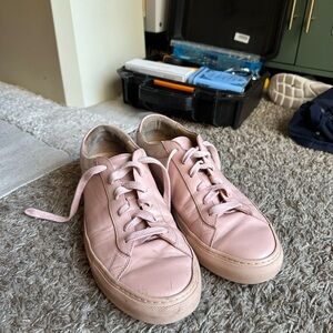 KOIO pink Capri Fiore leather sneakers